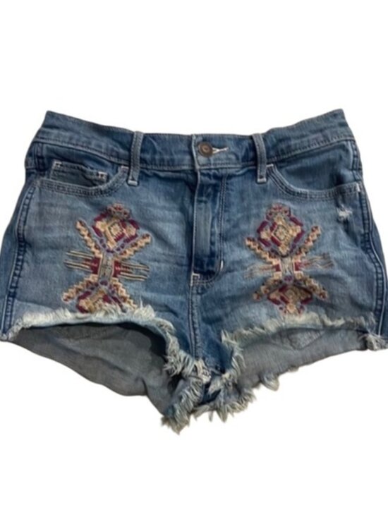 Pants - High Rise Aztec design Short Shorts